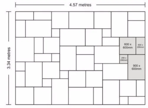 Yellow Limestone Trade Pack Laying Pattern