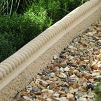 Concrete and stone edging