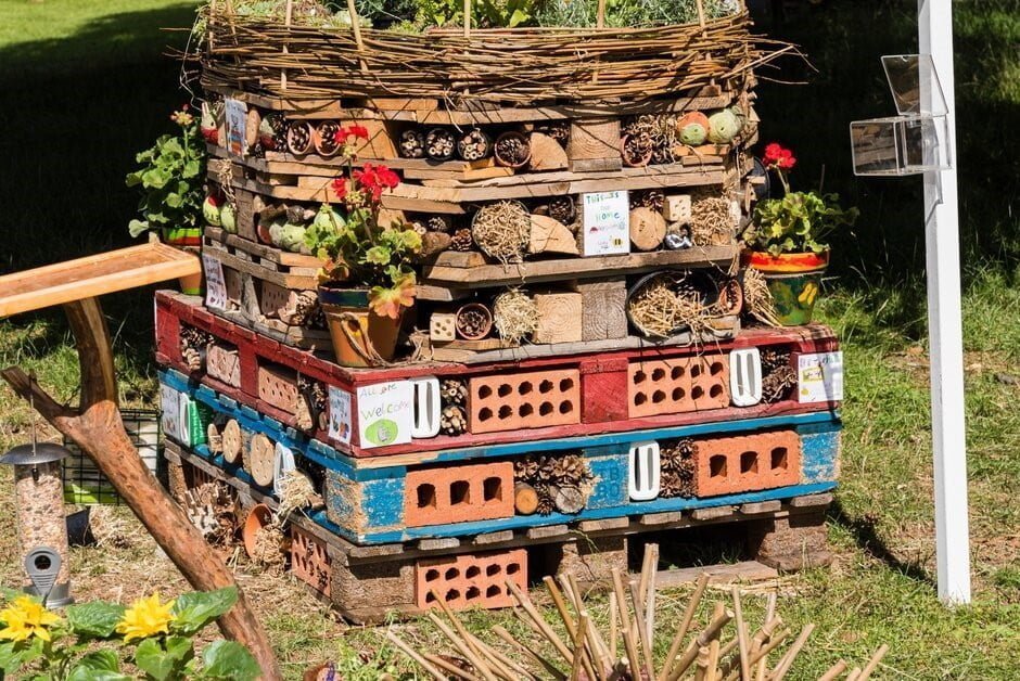 Easy insect hotels for kids
