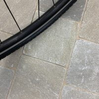 Natural stone block paving