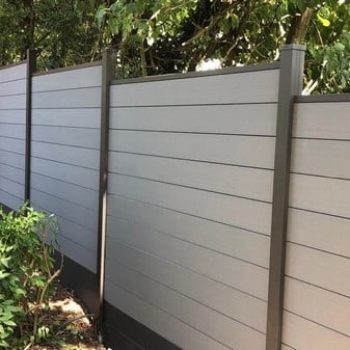 Composite fencing from SAiGE, supplied by Kebur garden materials.
