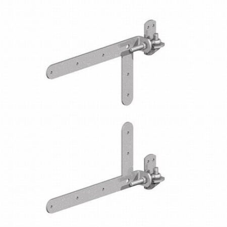 Adjustable Band & Hook on Plate Hinges - Braced