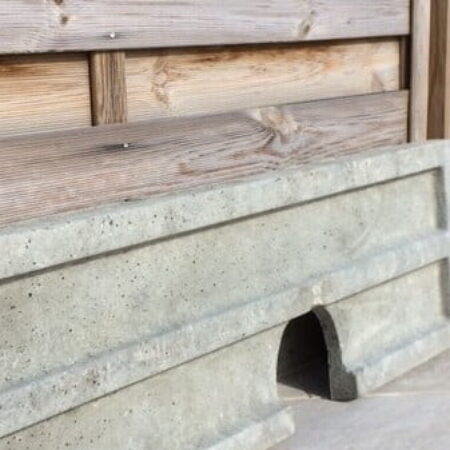 Hedgehog Friendly Concrete Gravel Board