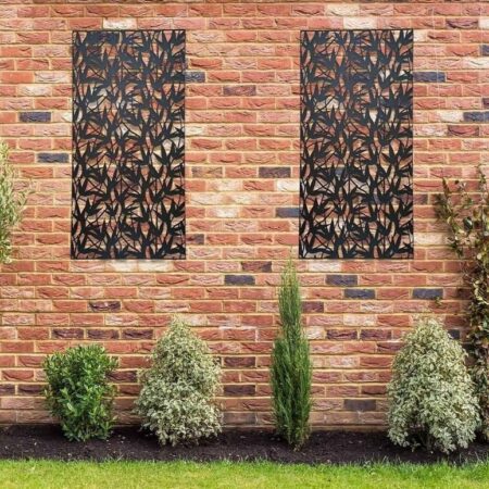 Composite Black Bamboo Garden Screens