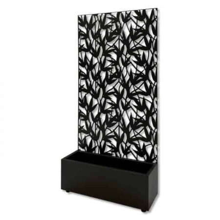 Black Planter with Ria Screen