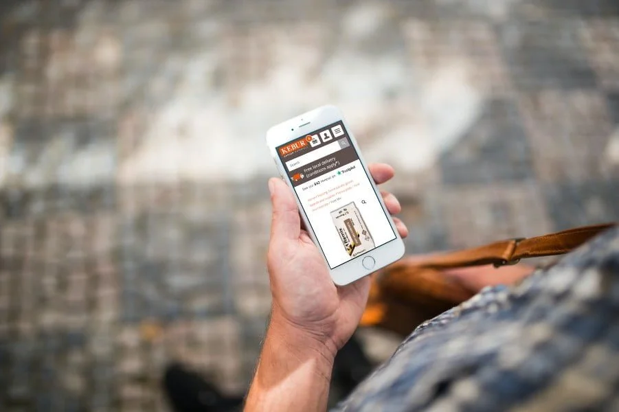 mobile phone with kebur website Kebur website on mobile phone