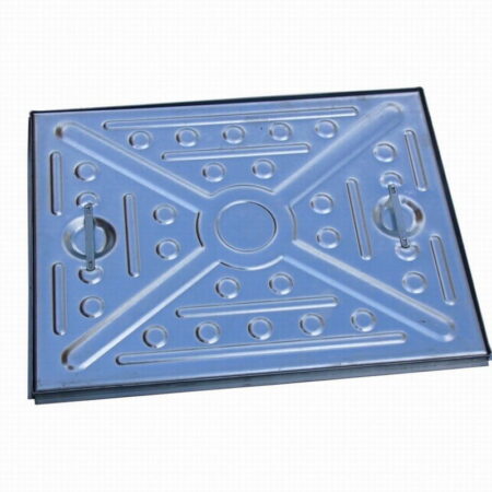 Steel Pressed Pedestrian Manhole Cover 600x450mm