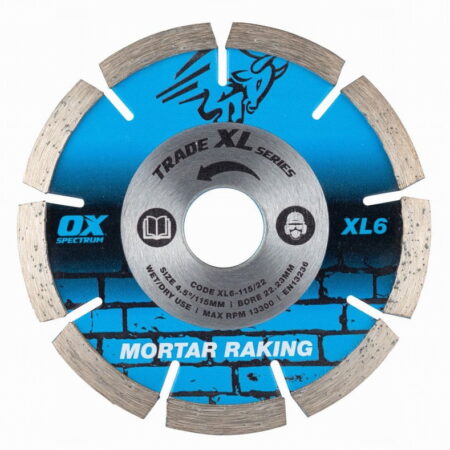 Ox Spectrum Trade XL Mortar Raking Diamond Blade 115mm