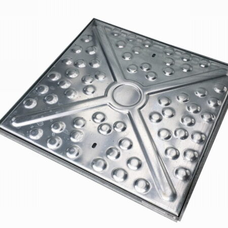 Steel Pressed 5 tonne Manhole Cover 600x600mm