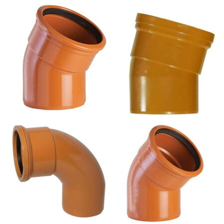 Underground PVCu 3m Drainage Pipe Bends (various angles)