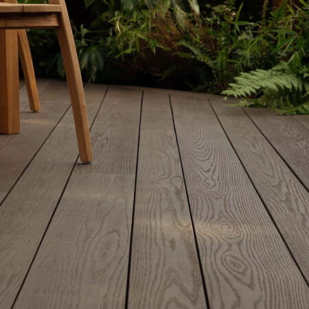 Millboard Enhanced Grain Ebony Grey Decking Boards