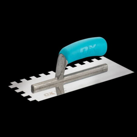 Ox Trade Notched Stainless Steel Tiling Trowel