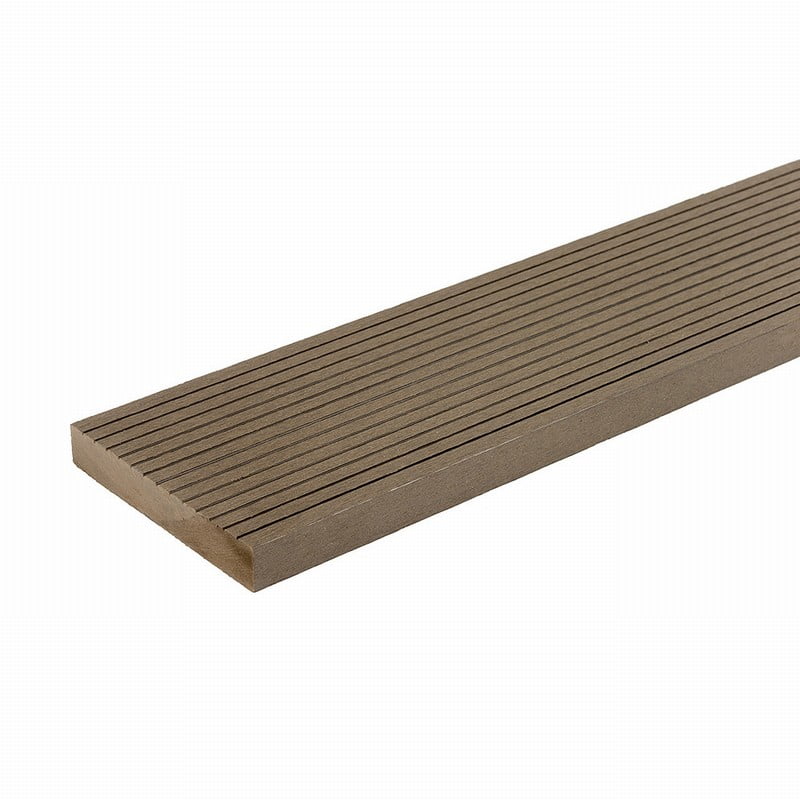 Saige Contemporary Coffee Solid Composite Decking - Image 4