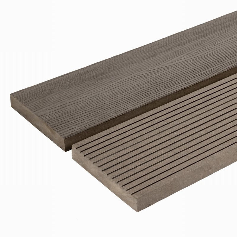 Saige Contemporary Coffee Solid Composite Decking