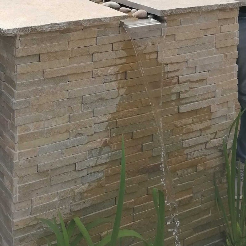 Kebur Tumbled Yellow Limestone Cladding - Image 2