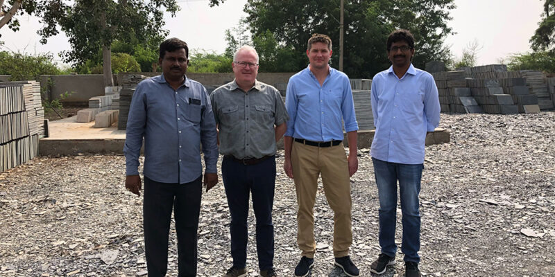 Cliff and Ian visit Indian Copper Slate factory