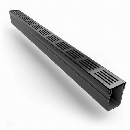 Threshold Drain - Black Aluminium Grating