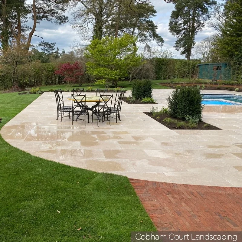 Sinai Pearl Honed and Tumbled paving