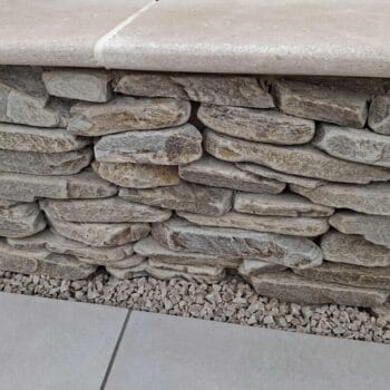 Cropped Golden Yellow Quartzite Paddlestone Walling