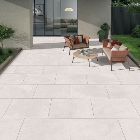 Kebur Pro Star White 900x600mm Porcelain Paving