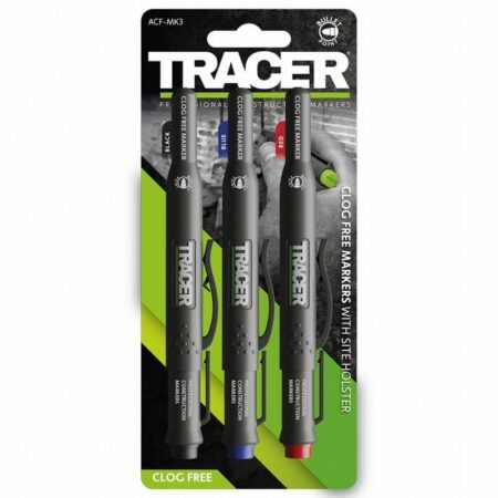Tracer Clog-Free Construction Marker Set (3 pieces)