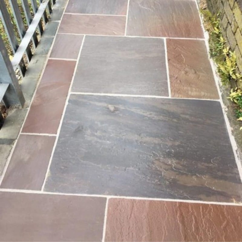 Kebur Natural Sandstone Autumn Brown Paving