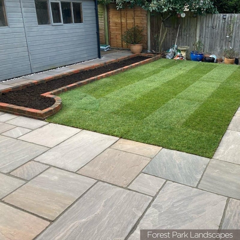 Kebur Natural Sandstone Autumn Brown Paving - Image 10