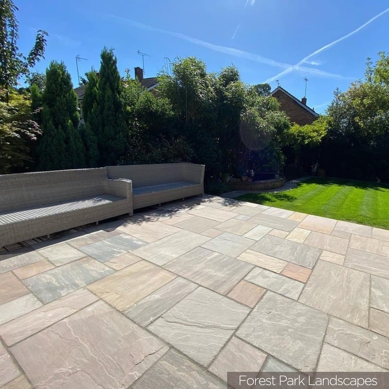 Kebur Natural Sandstone Autumn Brown Paving - Image 2