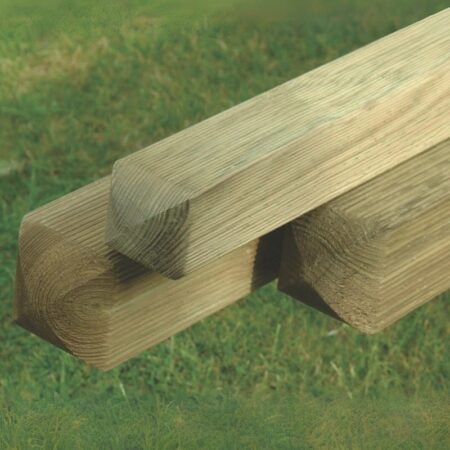 KDM Planed & Ribbed Pine Posts