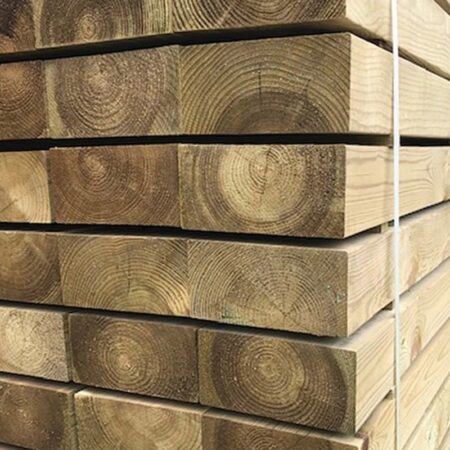 KDM Planed Treated Green Softwood Sleepers