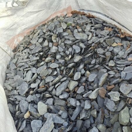 Bulk bag Reclaimed Black Slate 40mm To Clear