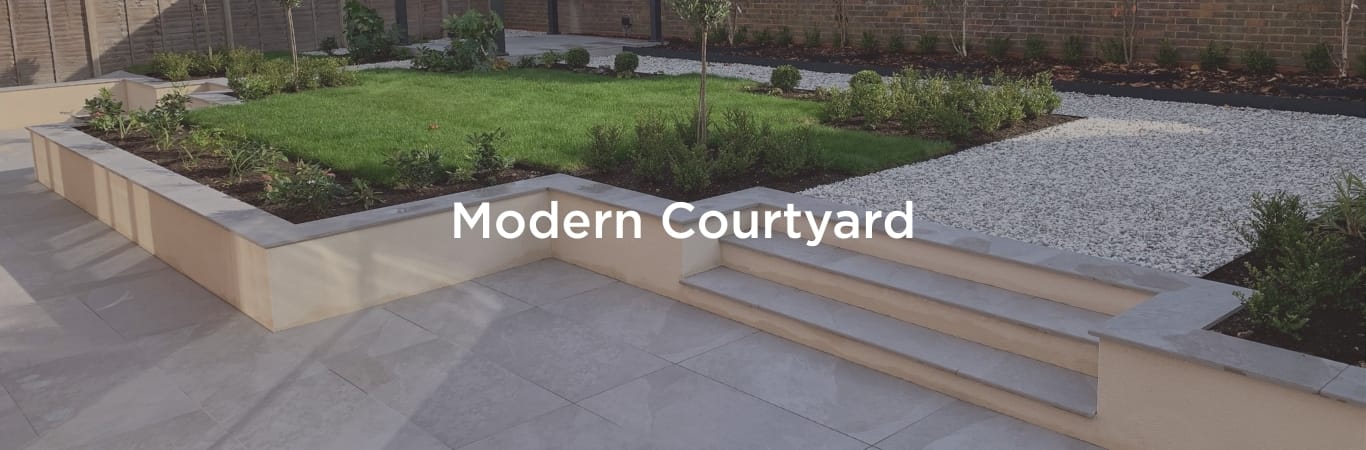 Banner Modern Courtyard