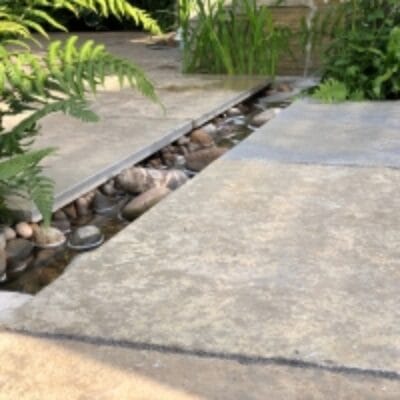 Natural stone paving