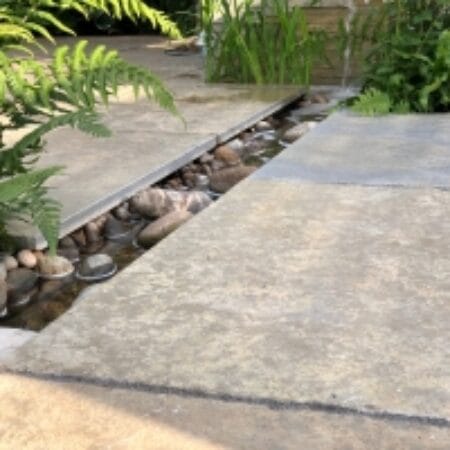 Natural stone paving