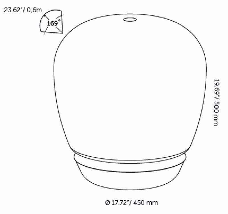 IN-LITE® BIG VOQUE floor lantern (450mm) - Image 4