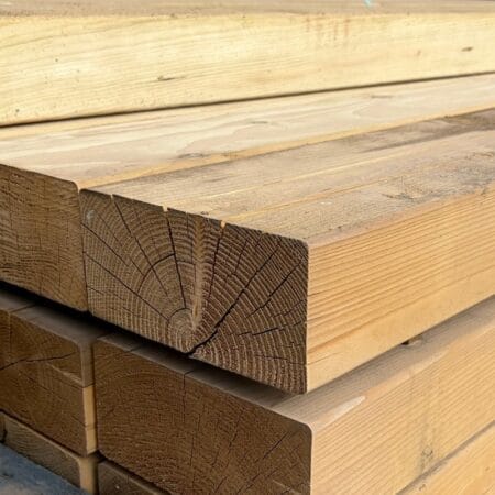 KDM Planed Treated Green Softwood Sleepers