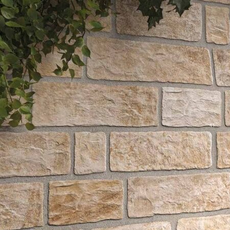 Kebur Porcelain Stonewall Gold Cladding