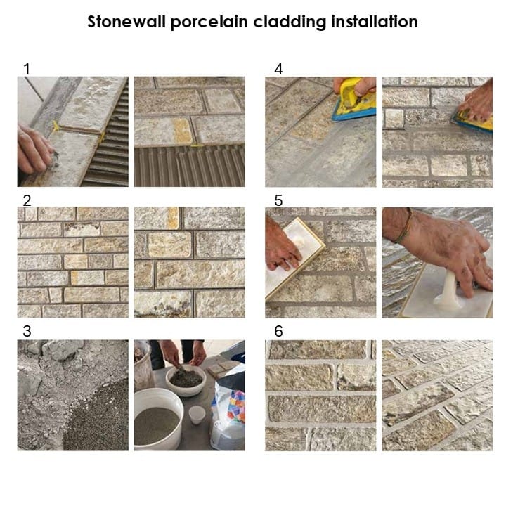 Kebur Porcelain Stonewall Grey Cladding - Image 4